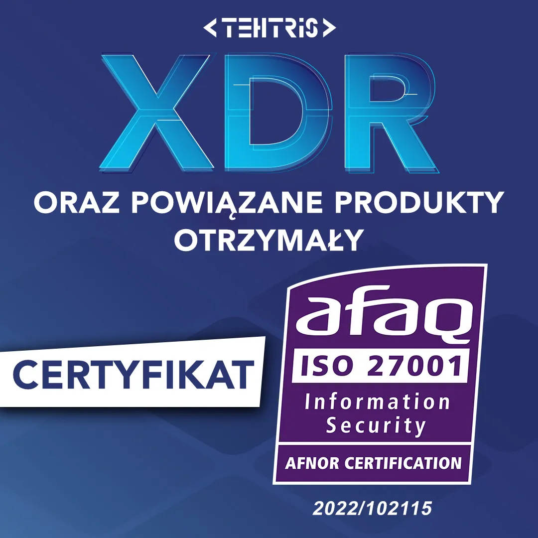 TEHTRIS otrzymuje certyfikat ISO 27001